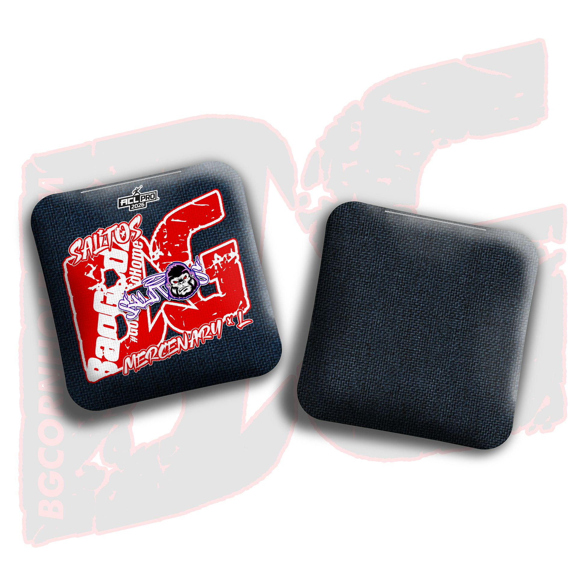 2026 BG Multiple Bag Models  - "Sal Sandoval” - ACL Pro Stamped Cornhole Bags - SET OF 4 BAGS