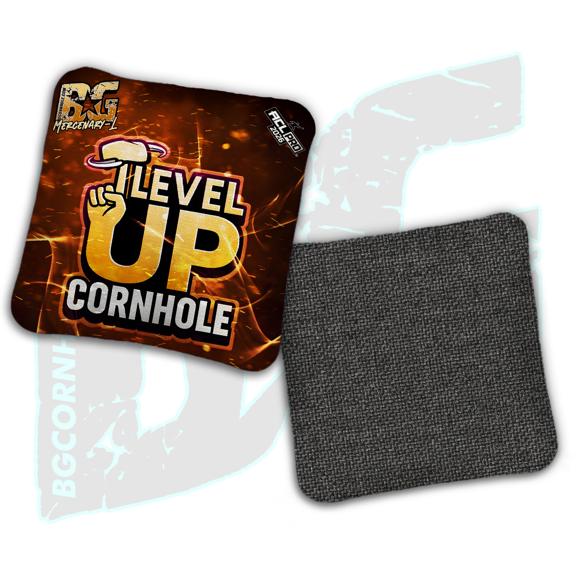 2026 BG Multiple Bag Models "Level Up Cornhole” Collab - ACL Pro Stamped Cornhole Bags - SET OF 4 BAGS