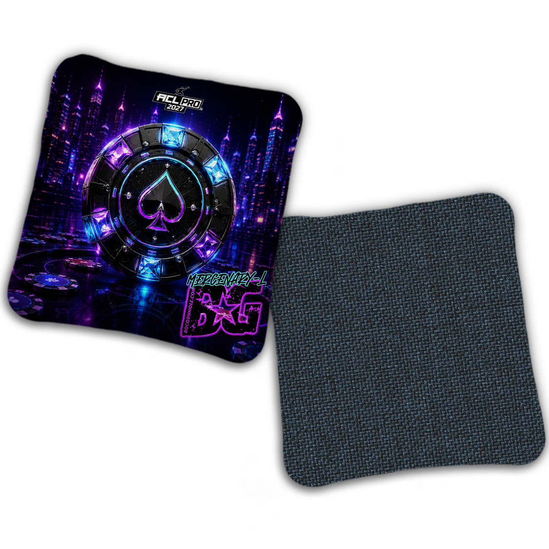 2027 BG Multiple Bag Models "NEON STAKES" - ACL Pro Stamped Cornhole Bags - SET OF 4 BAGS