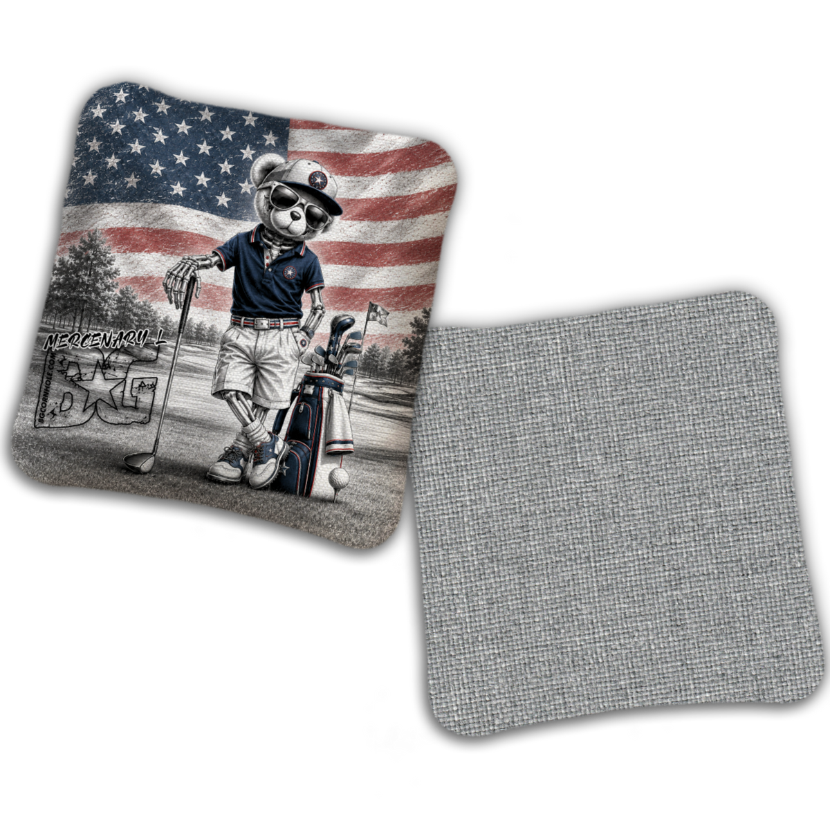 UNSTAMPED - BG Multiple Bag Models "FAIRWAY FREEDOM" - Cornhole Bags - SET OF 4 BAGS