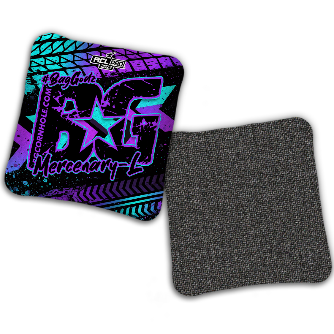 2027 BG Multiple Bag Models "GRUNGE TRACKS" - ACL Pro Stamped Cornhole Bags - SET OF 4 BAGS