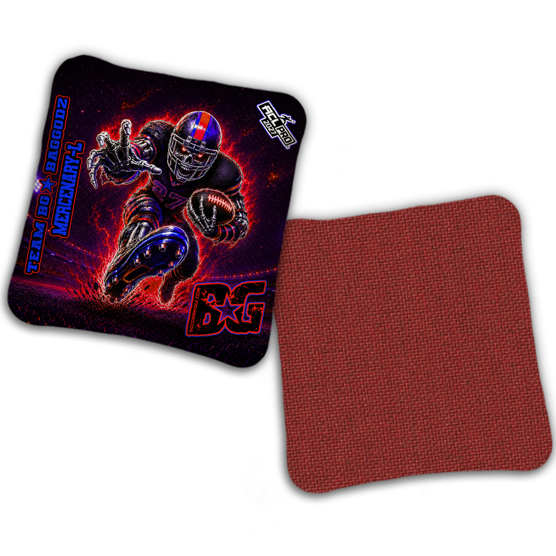 2027 BG Multiple Bag Models "FINAL DRIVE" - ACL Pro Stamped Cornhole Bags - SET OF 4 BAGS