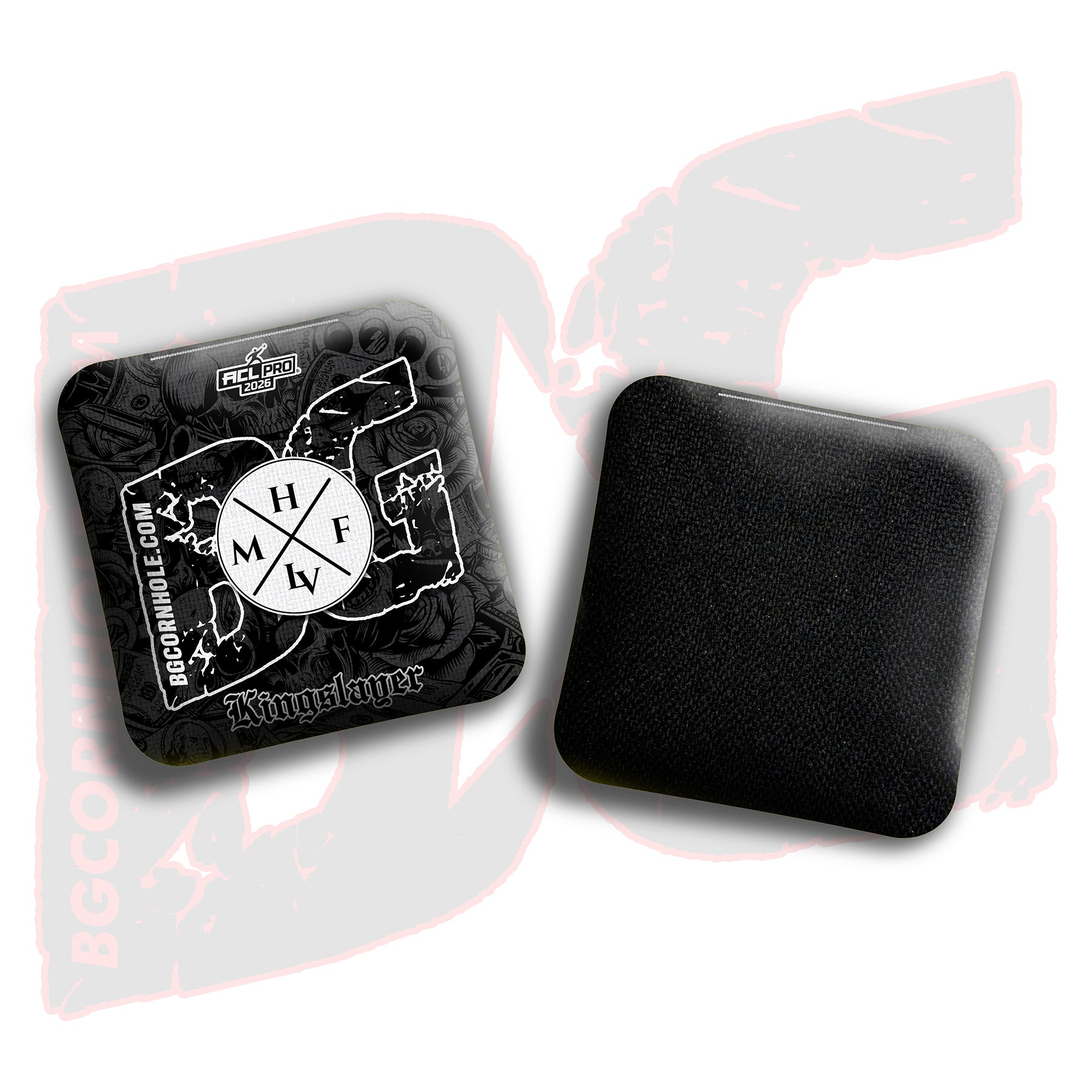 2026 BG Multiple Bag Models - "MHF LAS VEGAS” Collab - ACL Pro Stamped Cornhole Bags - SET OF 4 BAGS