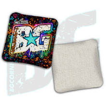 Load image into Gallery viewer, BG Multiple Bag Models - "Dripping Graffiti" - 4" ACL Mini Stamped Cornhole Bags- Set of 4 Bags