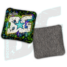Load image into Gallery viewer, BG Multiple Bag Models - "Dripping Graffiti" - 4" ACL Mini Stamped Cornhole Bags- Set of 4 Bags