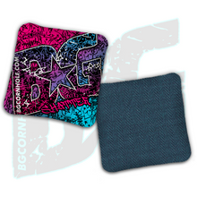 Load image into Gallery viewer, BG Multiple Bag Models - "Graffiti" - 4" ACL Mini Stamped Cornhole Bags- Set of 4 Bags