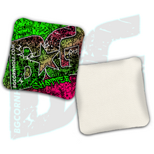 Load image into Gallery viewer, BG Multiple Bag Models - "Graffiti" - 4" ACL Mini Stamped Cornhole Bags- Set of 4 Bags