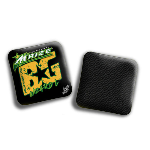 Multiple Bag Types - 2025 BG Missouri Maize Bags - ACL Pro Stamped Cornhole Bags - SET OF 4 BAGS