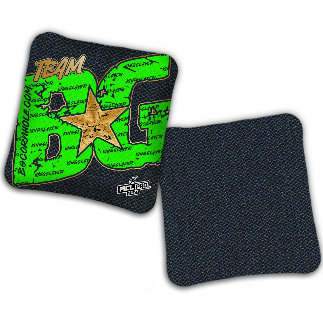 2027 BG Kingslayer "Big BG Colormatch" - ACL Pro Stamped Cornhole Bags - SET OF 4 BAGS