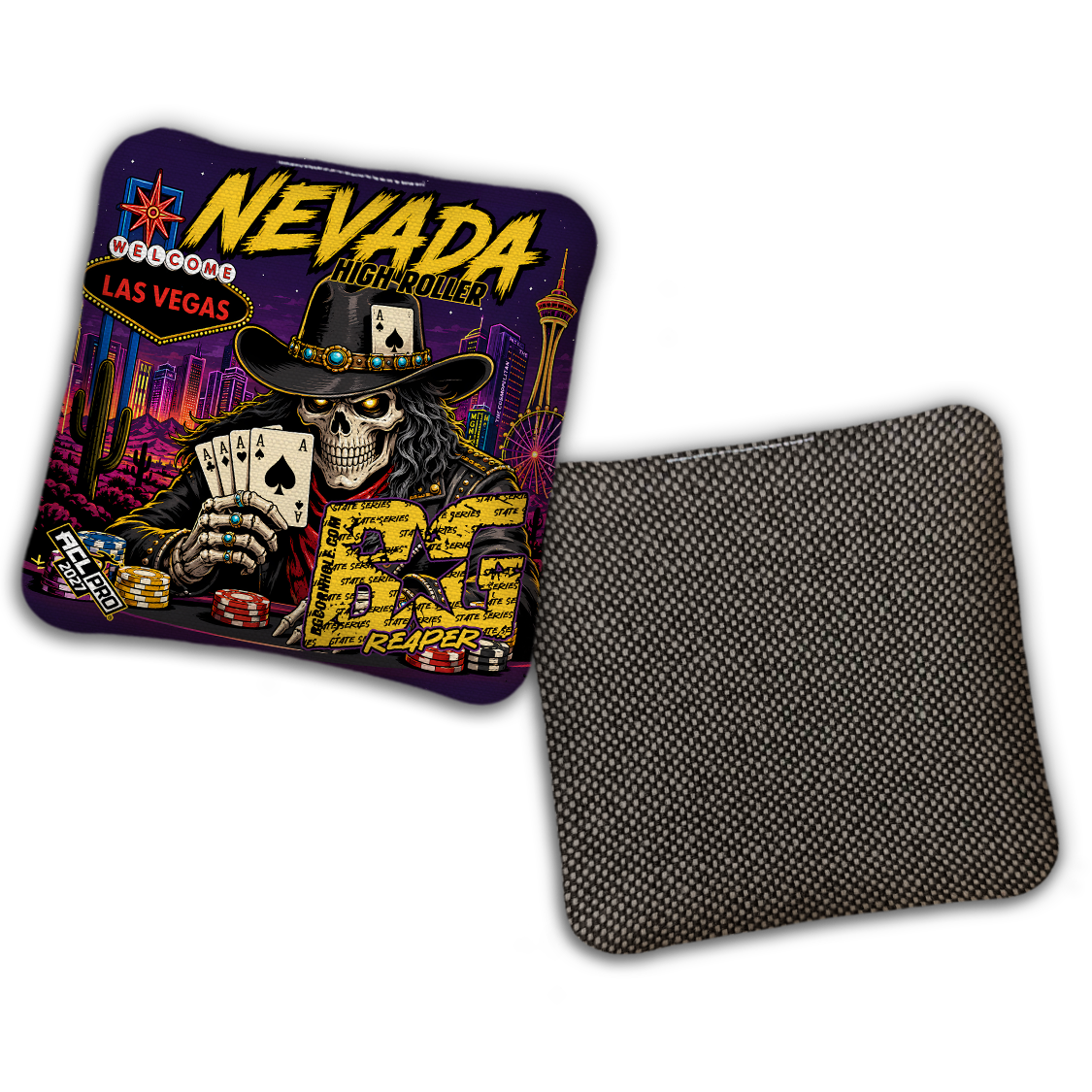2027 BG Multiple Bag Models "Nevada High Roller" - ACL Pro Stamped Cornhole Bags - SET OF 4 BAGS