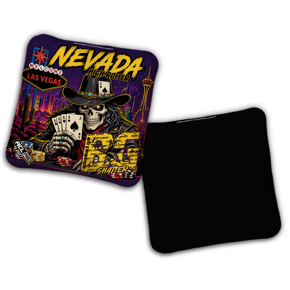 2027 BG Multiple Bag Models "Nevada High Roller" - ACL Pro Stamped Cornhole Bags - SET OF 4 BAGS