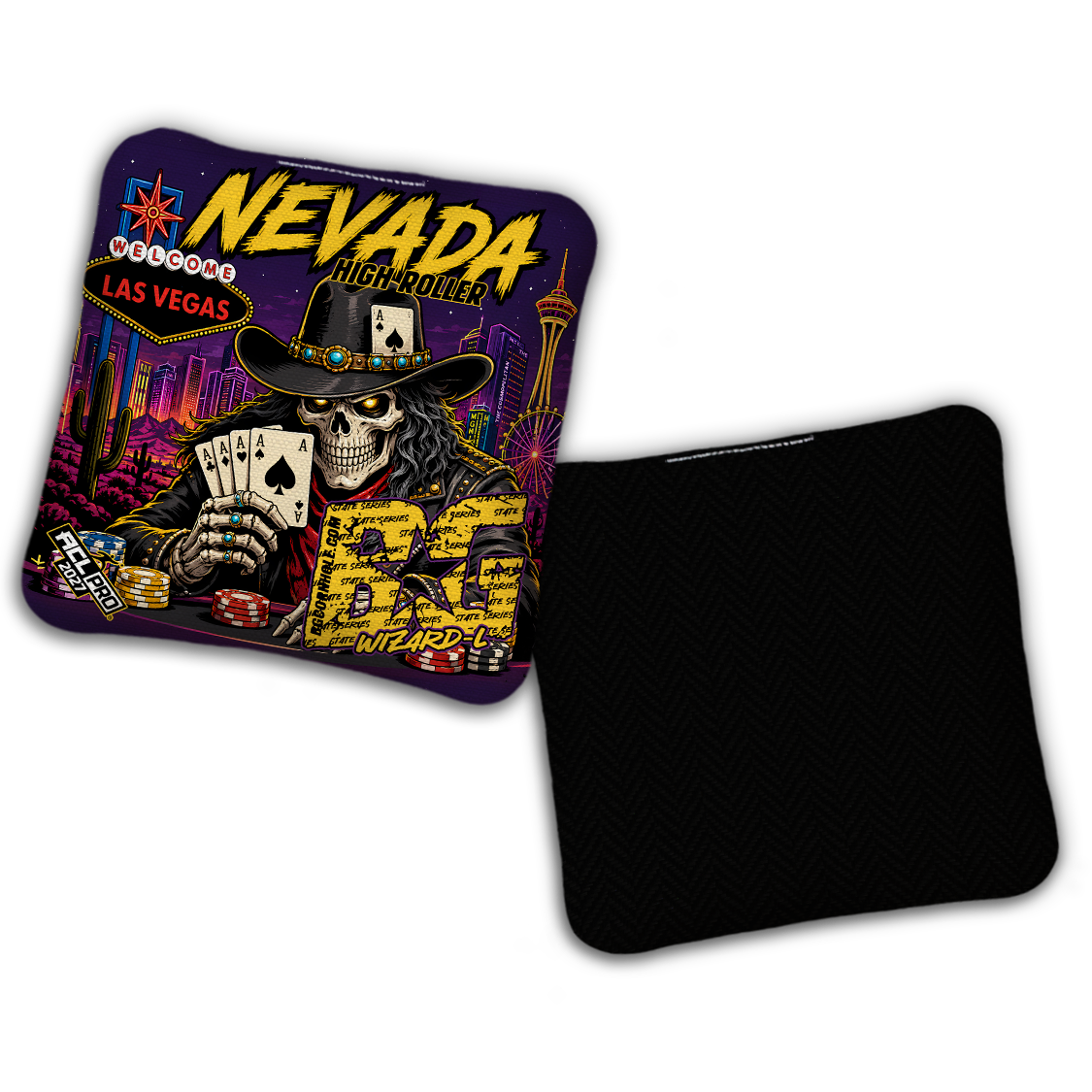 2027 BG Multiple Bag Models "Nevada High Roller" - ACL Pro Stamped Cornhole Bags - SET OF 4 BAGS