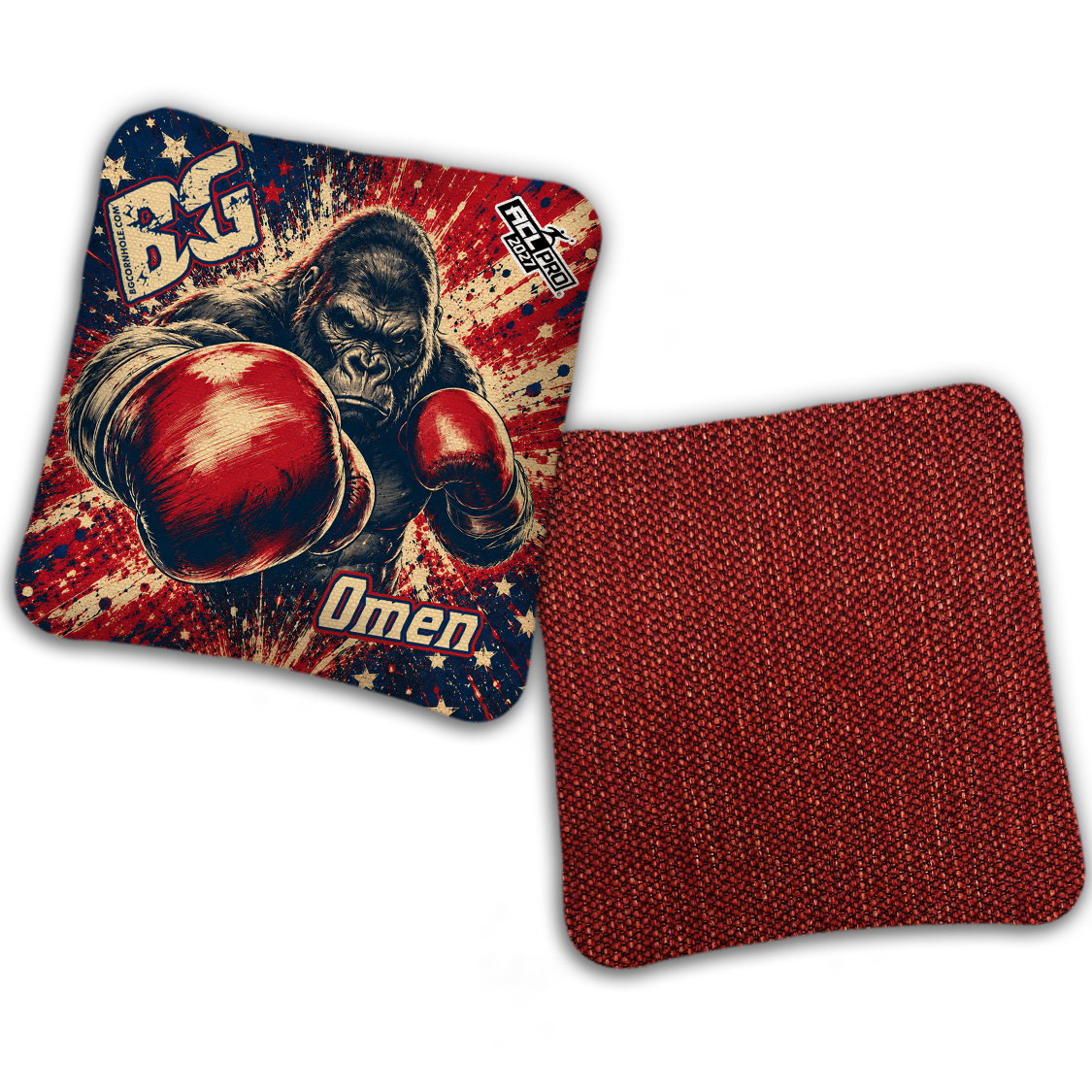 2027 BG Multiple Bag Models "AMERICAN FIGHTER" - ACL Pro Stamped Cornhole Bags - SET OF 4 BAGS