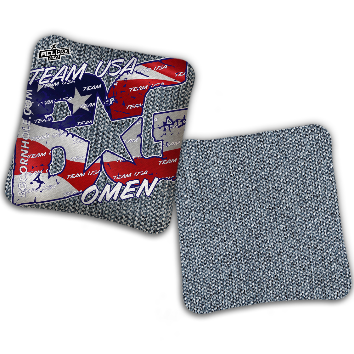 2027 BG Multiple Bag Models "TEAM USA" - ACL Pro Stamped Cornhole Bags - SET OF 4 BAGS