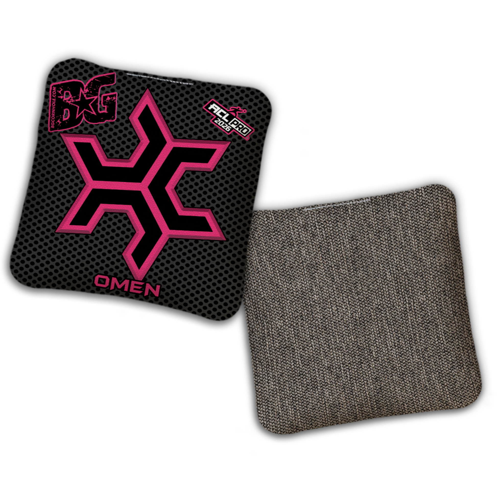 2027 Multiple Bag Models  "CaddySack Carbon Fiber” Collab - ACL Pro Stamped Cornhole Bags - SET OF 4 BAGS