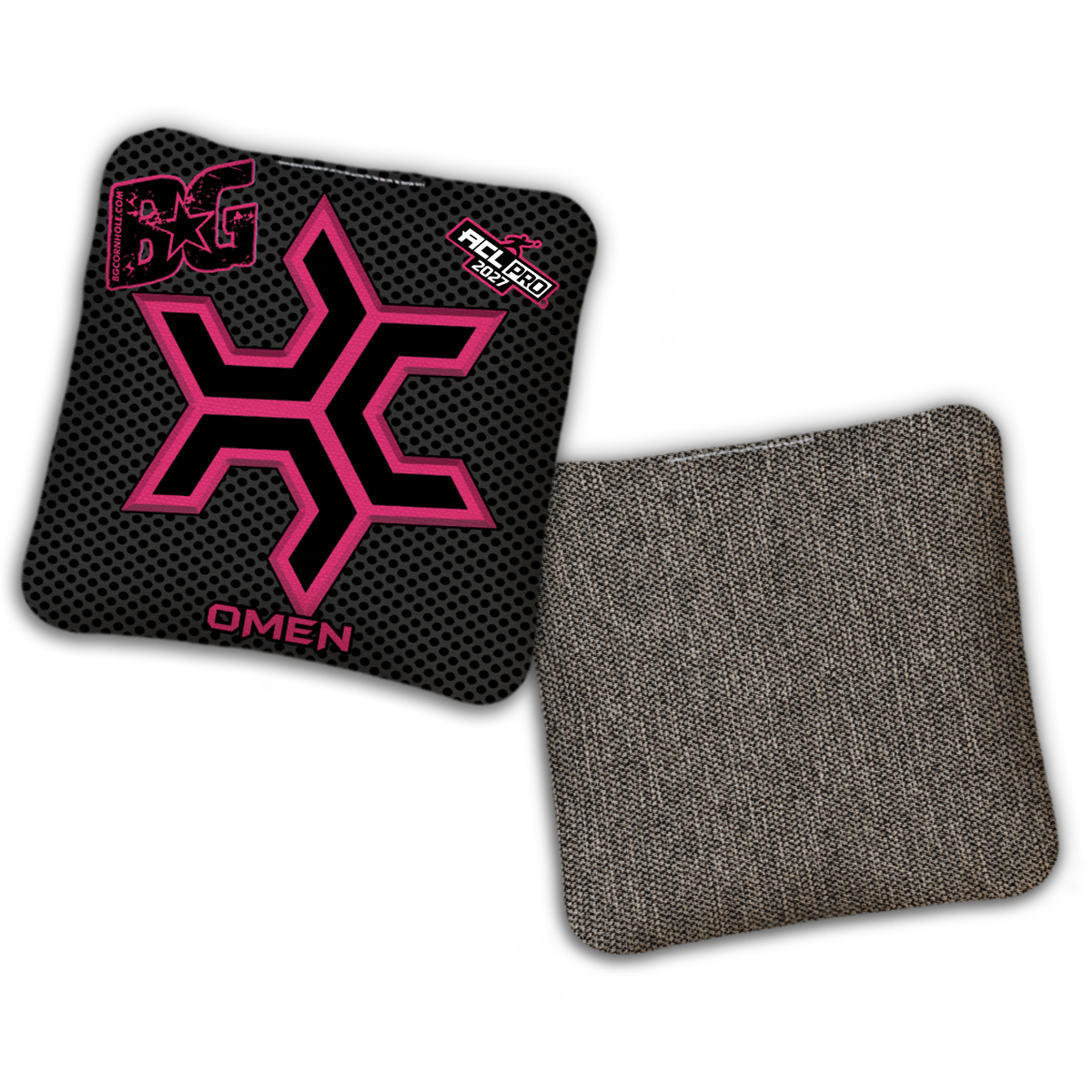 2027 ACL - Multiple Bag Models  "CaddySack Carbon Fiber” Collab - Pro Stamped Cornhole Bags - SET OF 4 BAGS