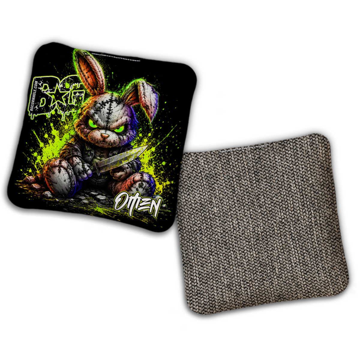 UNSTAMPED - BG Multiple Bag Models "BAD BUNNY" - Cornhole Bags - SET OF 4 BAGS