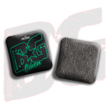 Load image into Gallery viewer, BG Multiple Bag Models - "Hex Glow" - 4" ACL Mini Stamped Cornhole Bags- Set of 4 Bags