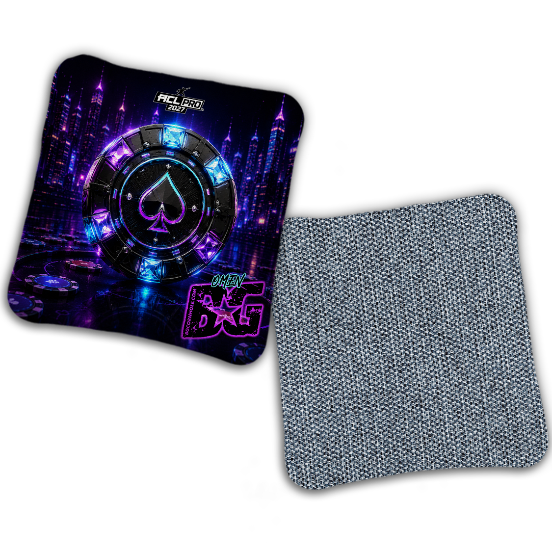 2027 BG Multiple Bag Models "NEON STAKES" - ACL Pro Stamped Cornhole Bags - SET OF 4 BAGS