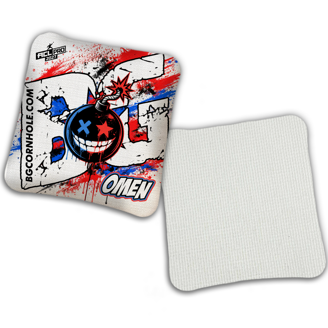 2027 BG Multiple Bag Models "TAKE COVER" - ACL Pro Stamped Cornhole Bags - SET OF 4 BAGS