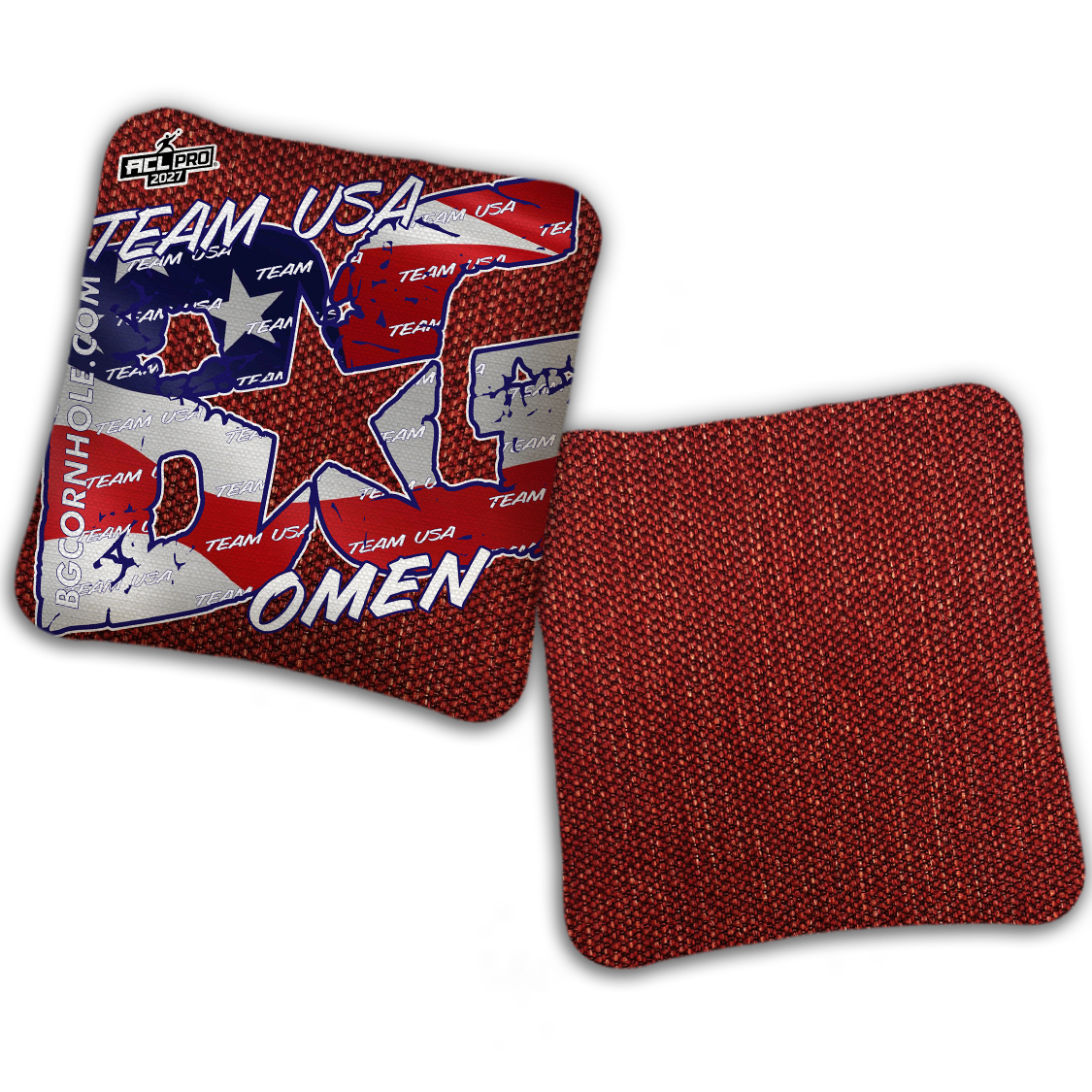 2027 BG Multiple Bag Models "TEAM USA" - ACL Pro Stamped Cornhole Bags - SET OF 4 BAGS