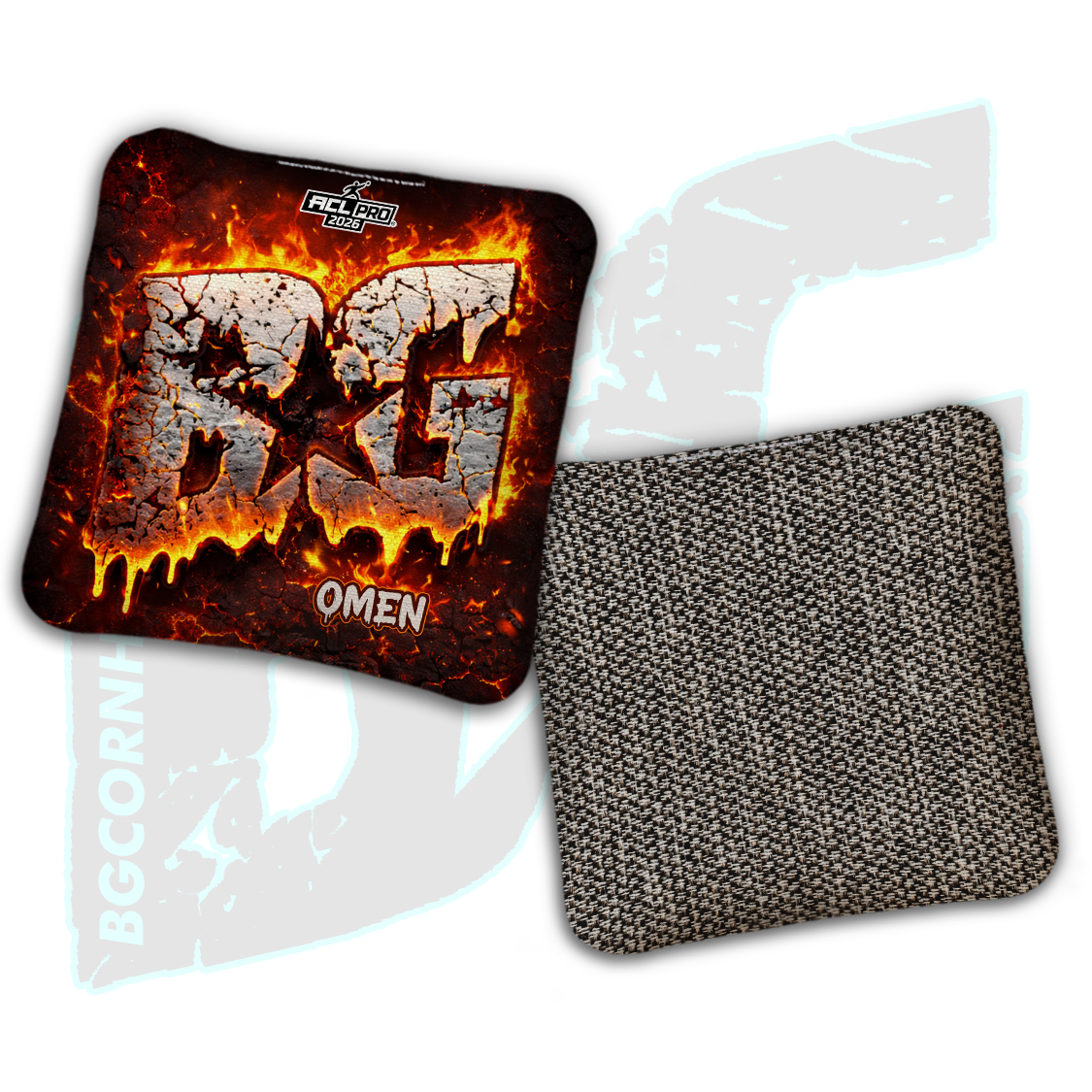 2026 BG Multiple Bag Models "Scorched" - ACL Pro Stamped Cornhole Bags - SET OF 4 BAGS