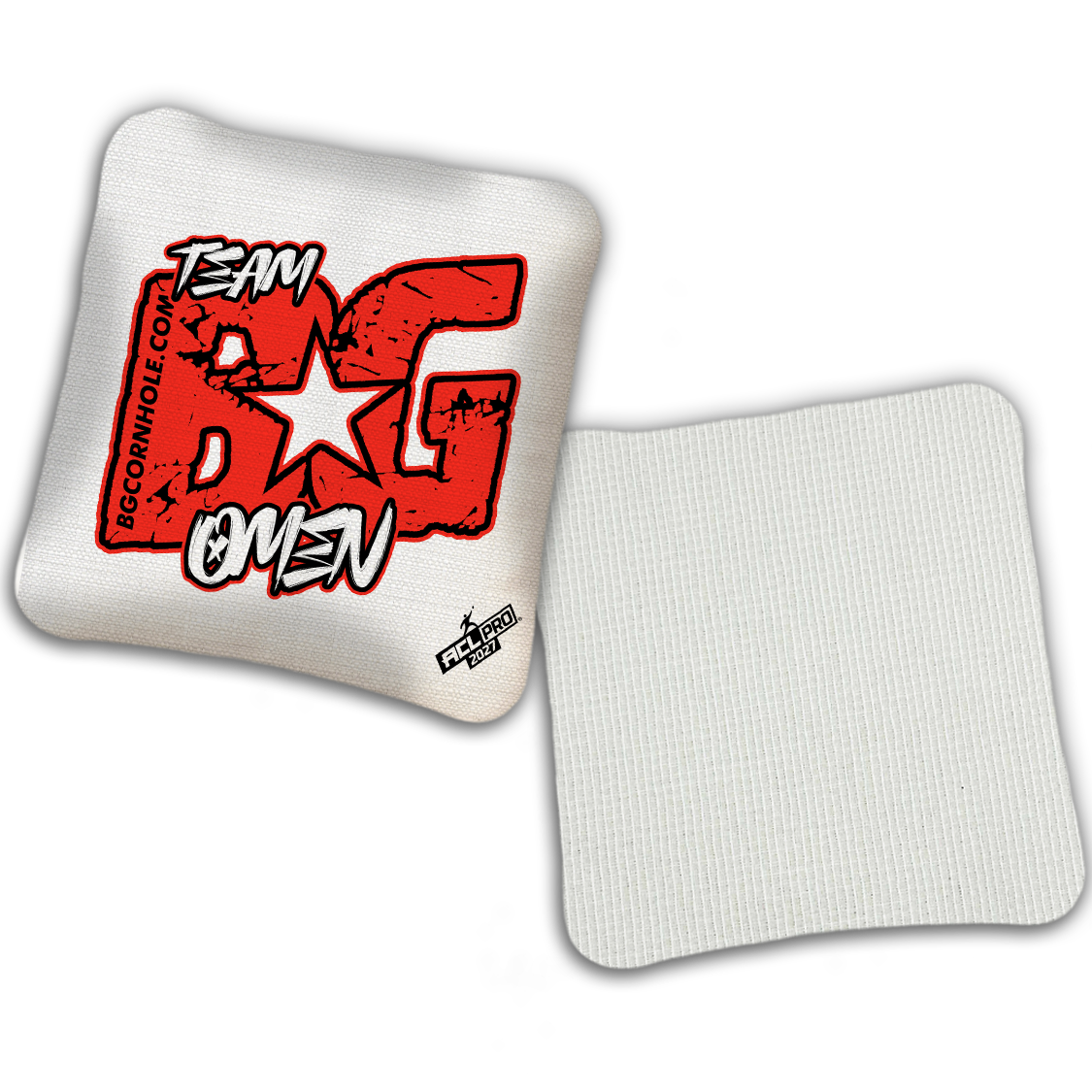 2027 BG OMEN “ESPN THROWBACK COLORMATCH" - ACL Pro Stamped Cornhole Bags - SET OF 4 BAGS