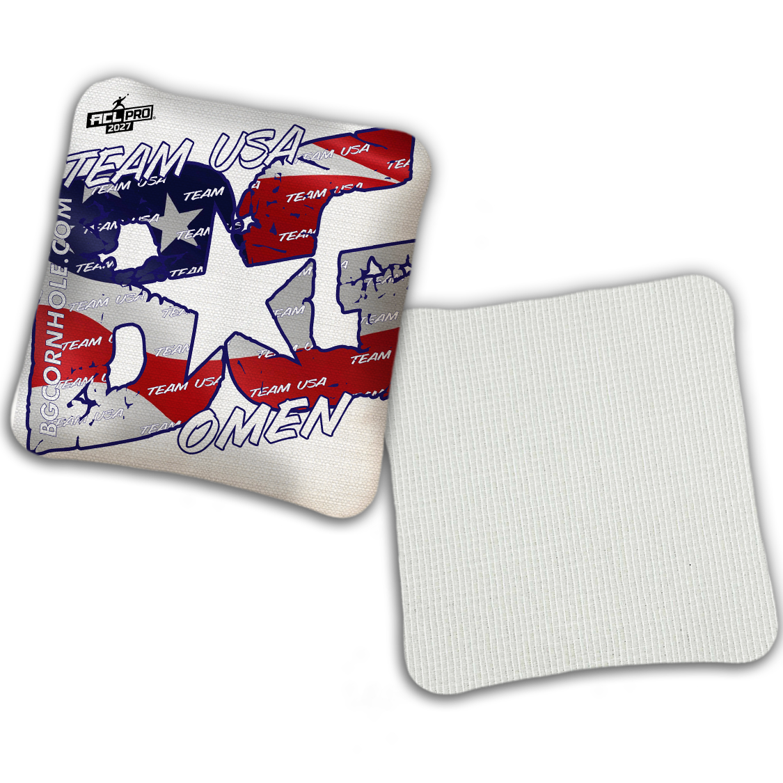 2027 BG Multiple Bag Models "TEAM USA" - ACL Pro Stamped Cornhole Bags - SET OF 4 BAGS
