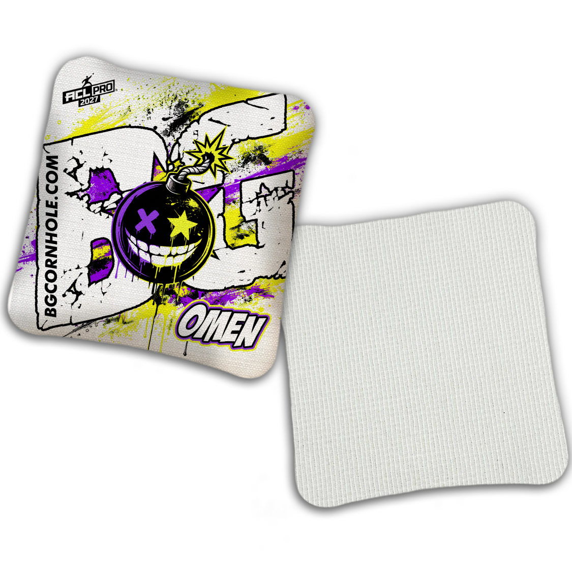 2027 BG Multiple Bag Models "TAKE COVER" - ACL Pro Stamped Cornhole Bags - SET OF 4 BAGS
