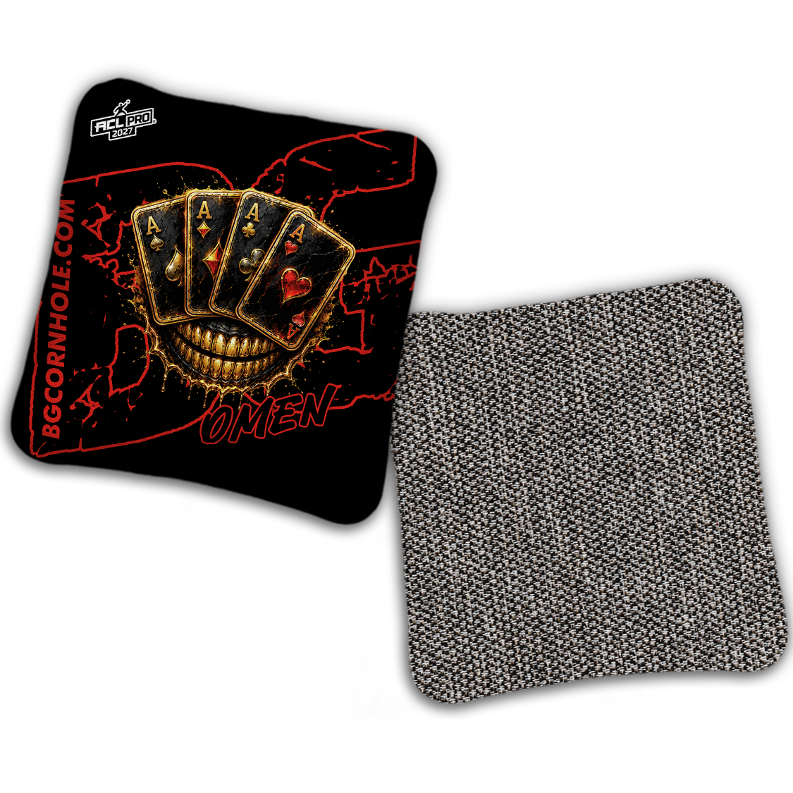 2027 BG Multiple Bag Models "DEAD MANS HAND " - ACL Pro Stamped Cornhole Bags - SET OF 4 BAGS