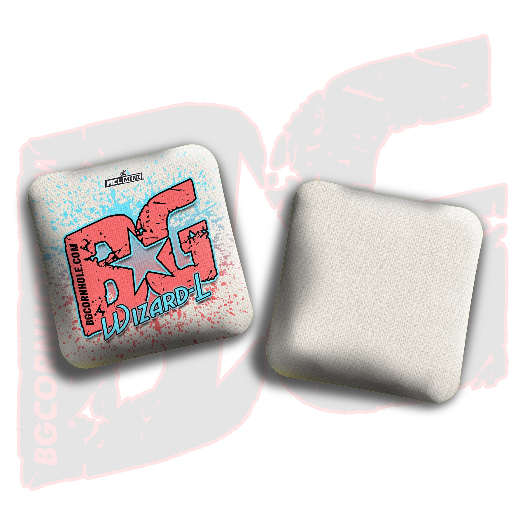 BG Wizard L 4" Mini Cornhole Bags - “Paint Splatter" - Set of 4 Bags