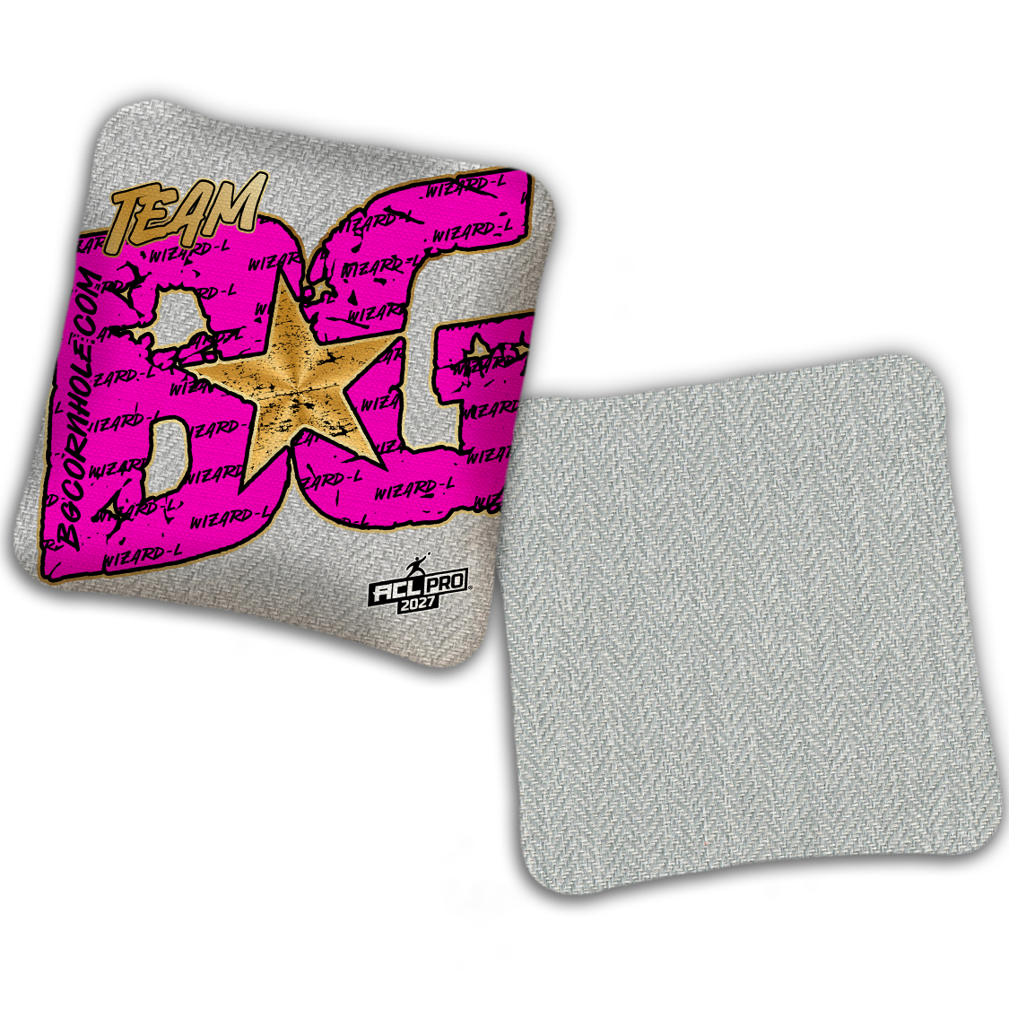 2027 BG Wizard L "Big BG Colormatch" - ACL Pro Stamped Cornhole Bags - SET OF 4 BAGS