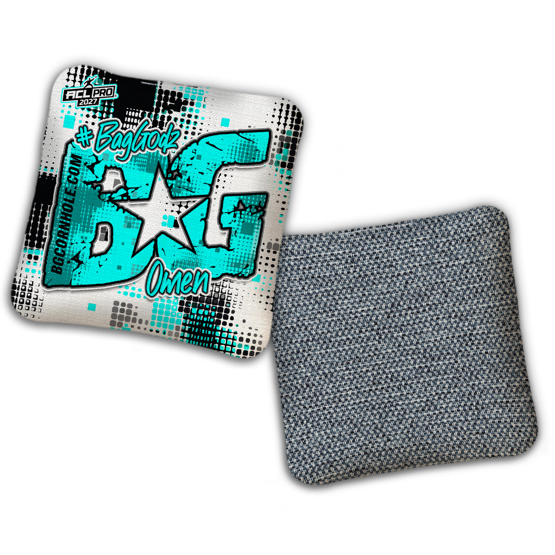 2027 BG Multiple Bag Models "PHANTOM GRID" - ACL Pro Stamped Cornhole Bags - SET OF 4 BAGS