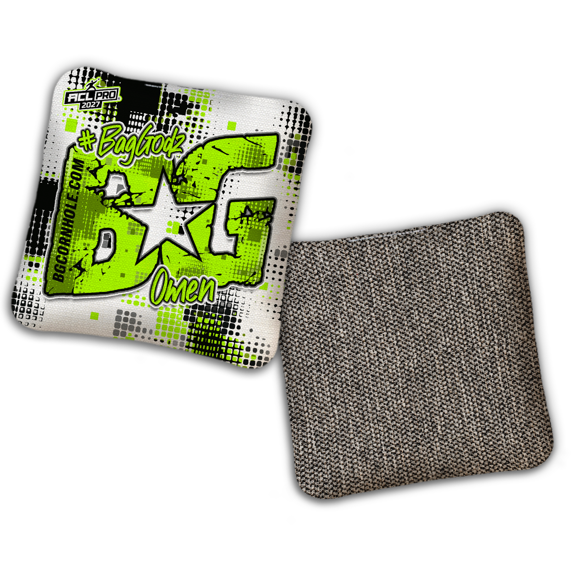 2027 BG Multiple Bag Models "PHANTOM GRID" - ACL Pro Stamped Cornhole Bags - SET OF 4 BAGS