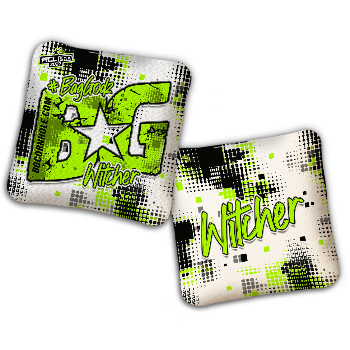 2027 BG Multiple Bag Models "PHANTOM GRID" - ACL Pro Stamped Cornhole Bags - SET OF 4 BAGS
