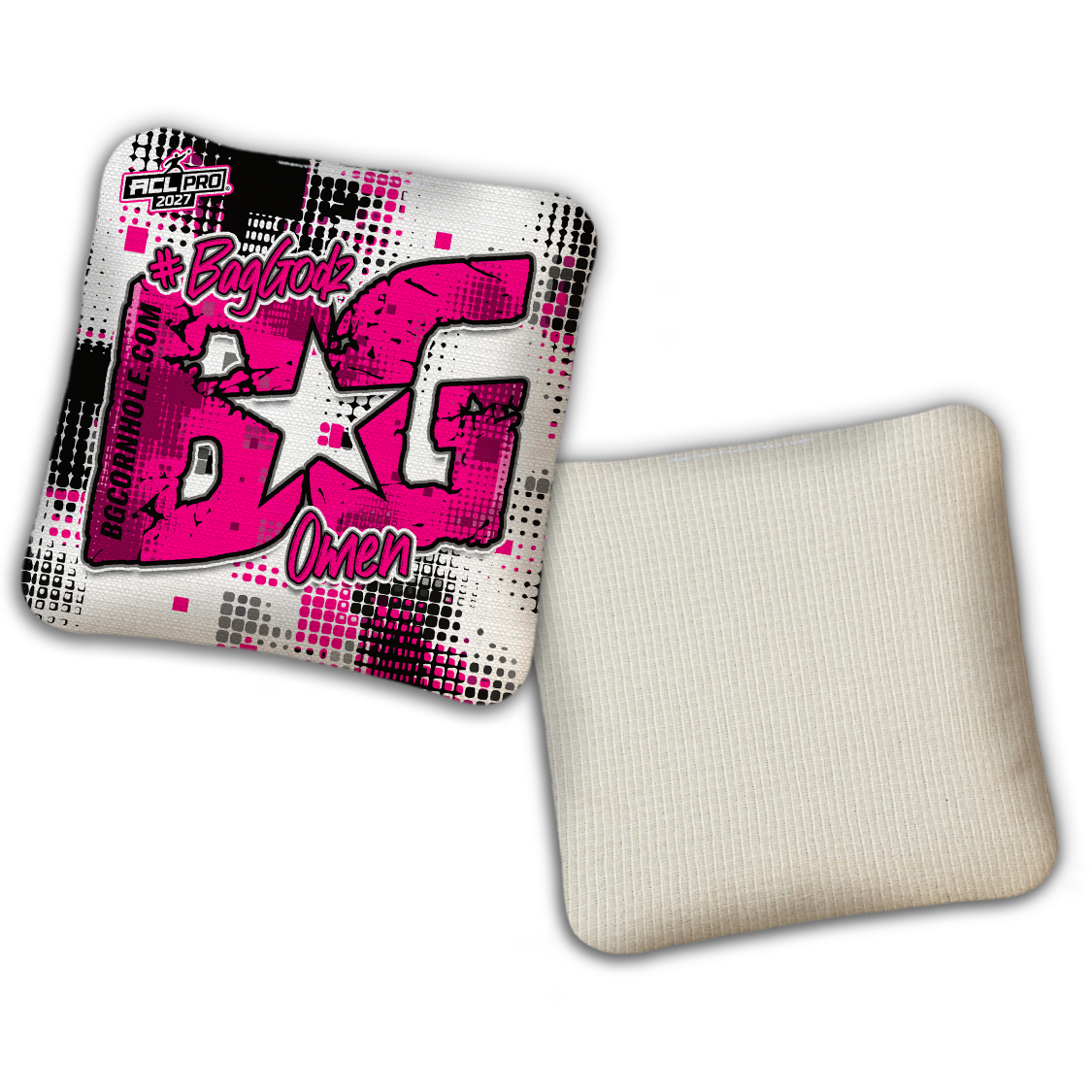 2027 BG Multiple Bag Models "PHANTOM GRID" - ACL Pro Stamped Cornhole Bags - SET OF 4 BAGS