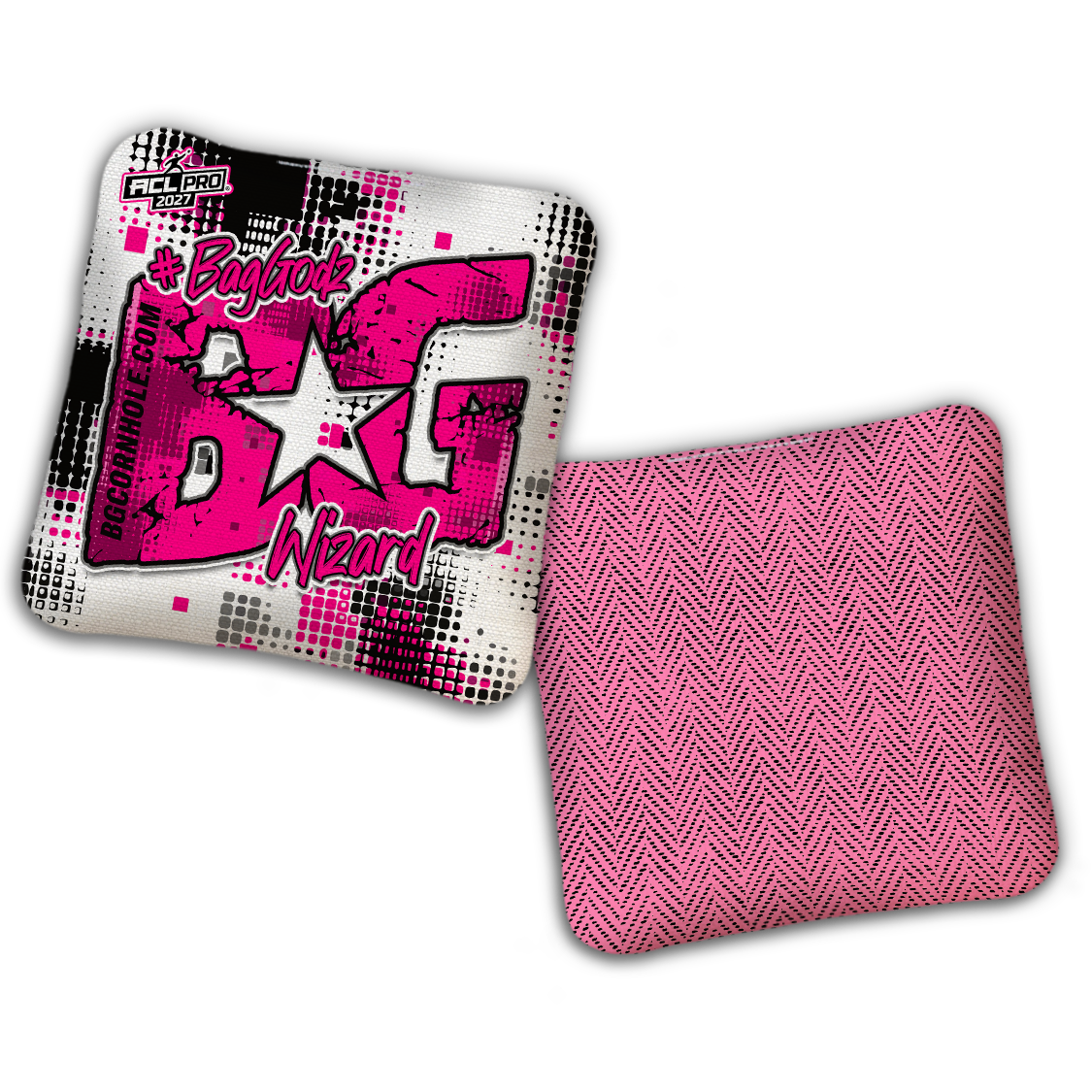 2027 BG Multiple Bag Models "PHANTOM GRID" - ACL Pro Stamped Cornhole Bags - SET OF 4 BAGS