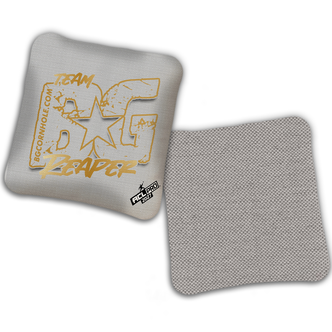 2027 BG Multiple Bag Models "OUTLINED TEAM BG" - ACL Pro Stamped Cornhole Bags - SET OF 4 BAGS