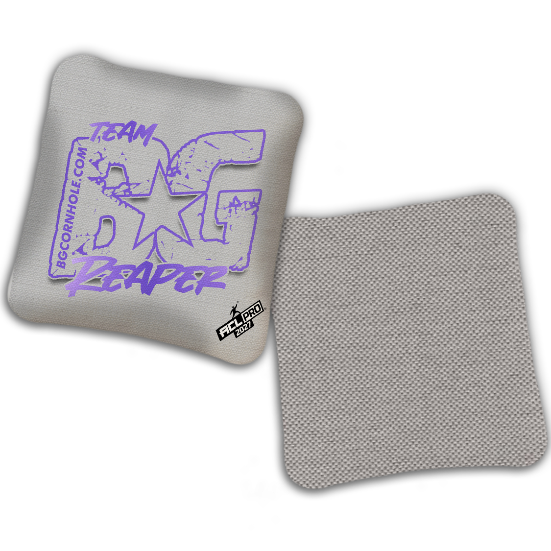 2027 BG Multiple Bag Models "OUTLINED TEAM BG" - ACL Pro Stamped Cornhole Bags - SET OF 4 BAGS