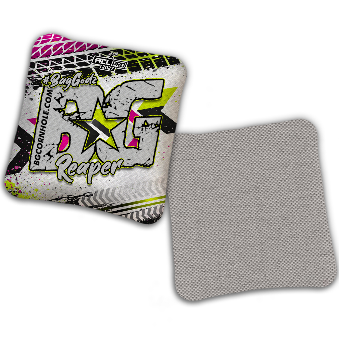 2027 BG Multiple Bag Models "GRUNGE TRACKS" - ACL Pro Stamped Cornhole Bags - SET OF 4 BAGS