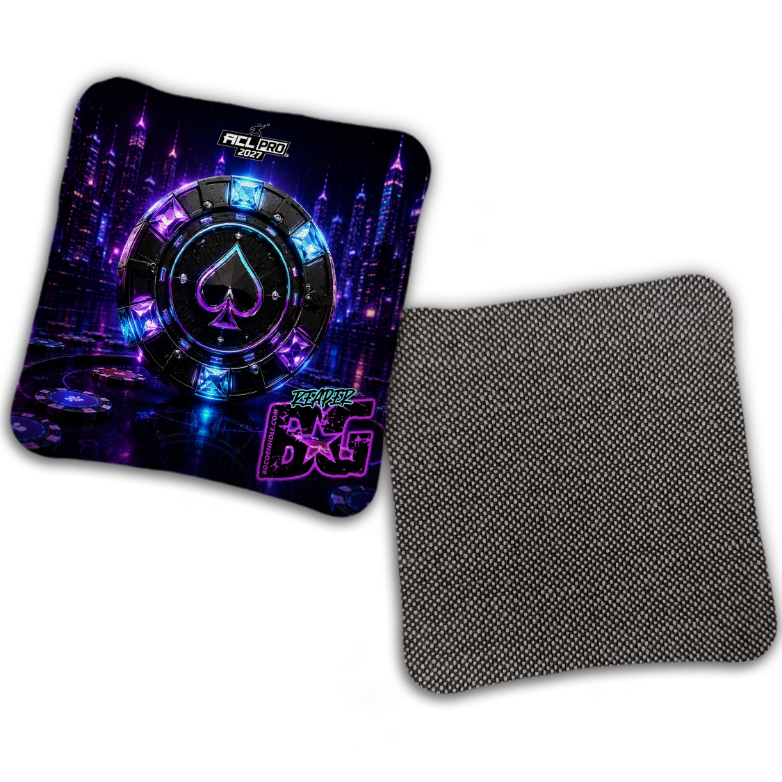 2027 BG Multiple Bag Models "NEON STAKES" - ACL Pro Stamped Cornhole Bags - SET OF 4 BAGS