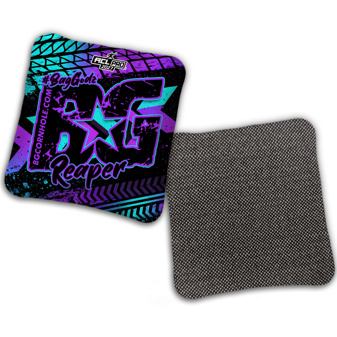 2027 BG Multiple Bag Models "GRUNGE TRACKS" - ACL Pro Stamped Cornhole Bags - SET OF 4 BAGS