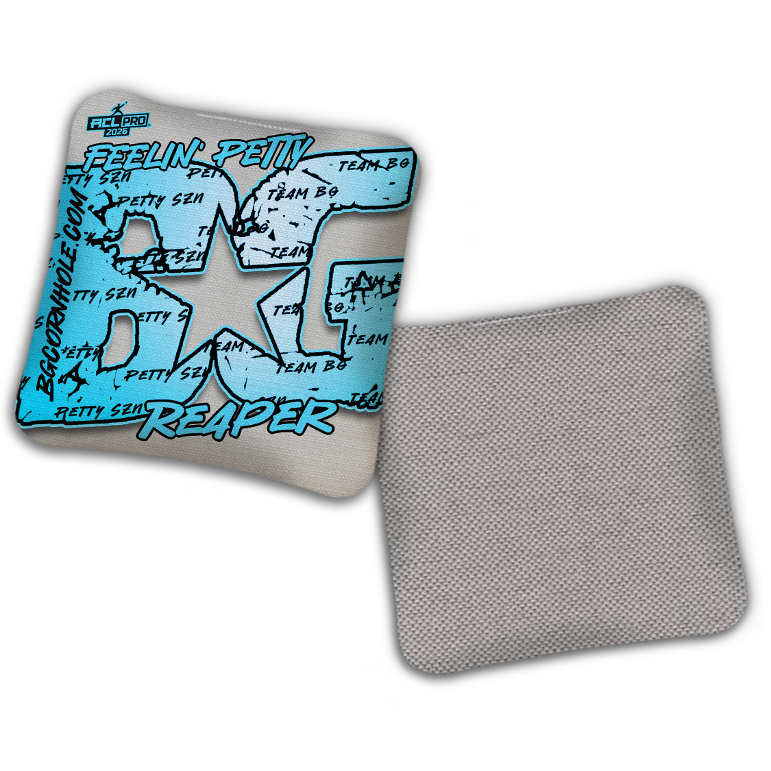 2026 BG Reaper "Feelin' Petty" - ACL Pro Stamped Cornhole Bags - SET OF 4 BAGS