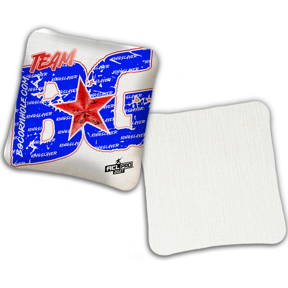 2027 BG Kingslayer "Big BG Colormatch" - ACL Pro Stamped Cornhole Bags - SET OF 4 BAGS