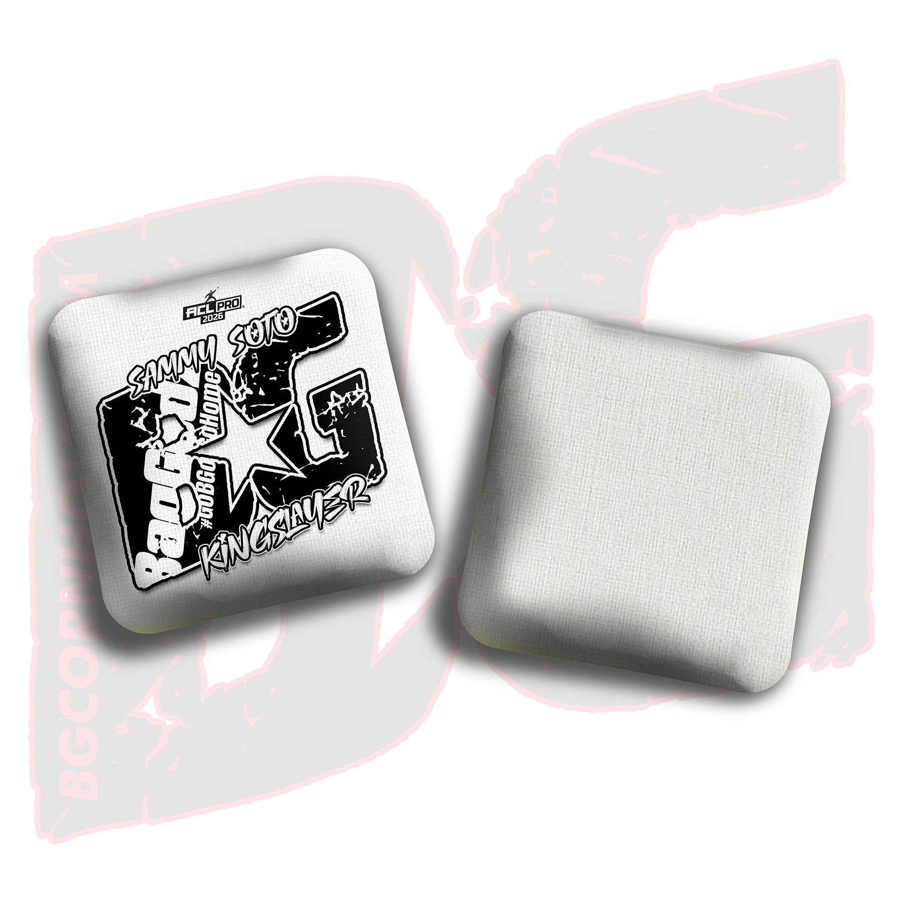 2026 BG Multiple Bag Models - "Sammy Soto” - ACL Pro Stamped Cornhole Bags - SET OF 4 BAGS