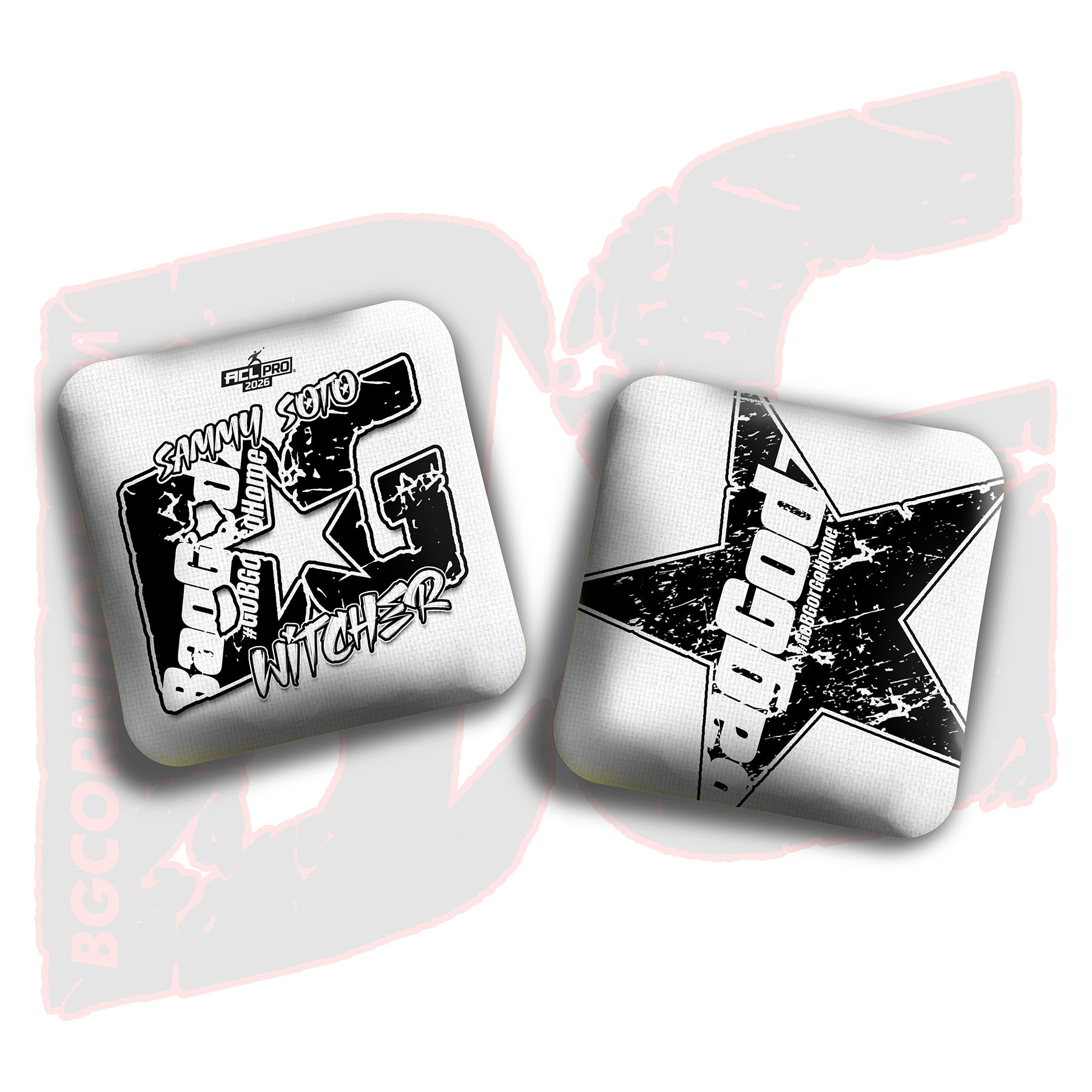 2026 BG Multiple Bag Models - "Sammy Soto” - ACL Pro Stamped Cornhole Bags - SET OF 4 BAGS