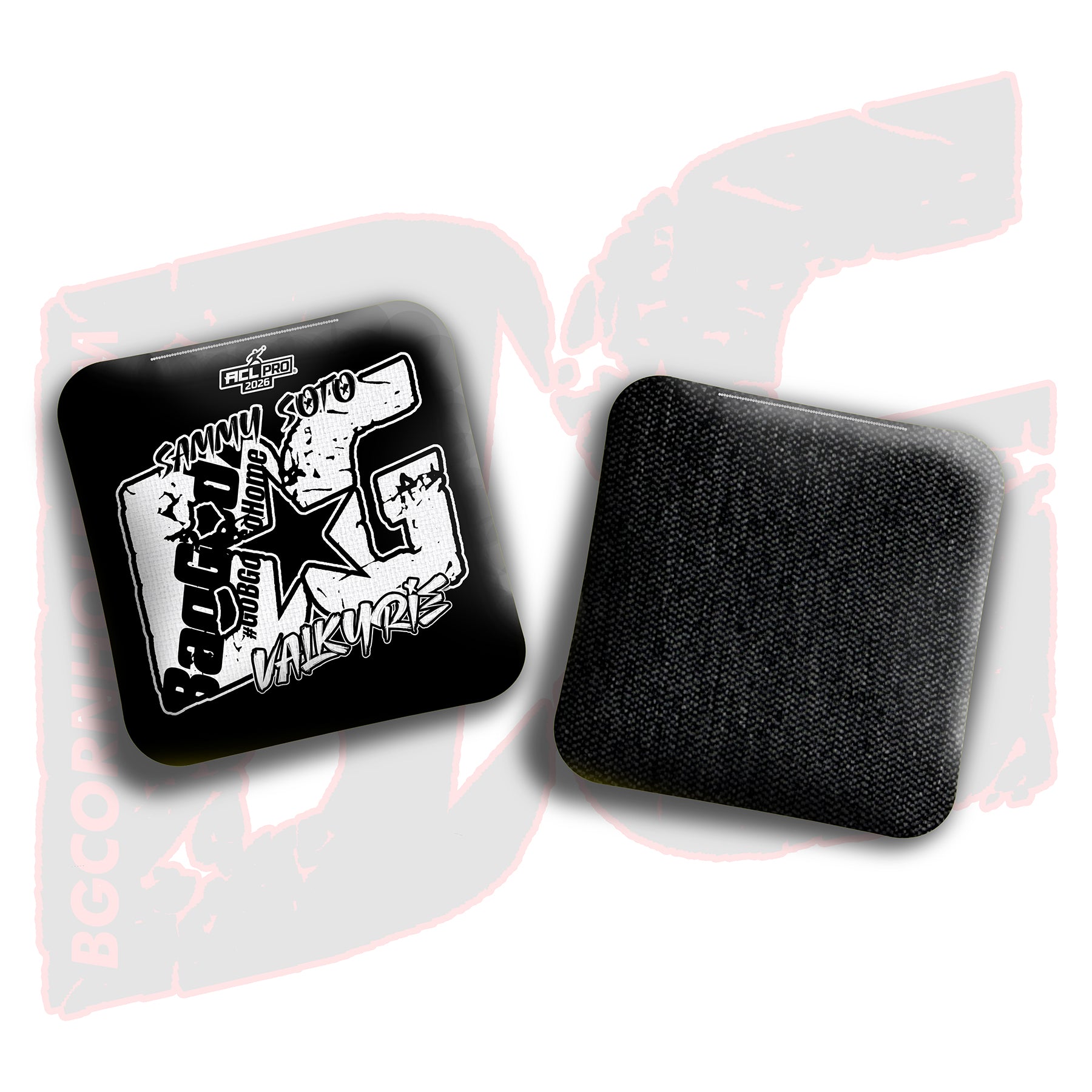 2026 BG Multiple Bag Models - "Sammy Soto” - ACL Pro Stamped Cornhole Bags - SET OF 4 BAGS