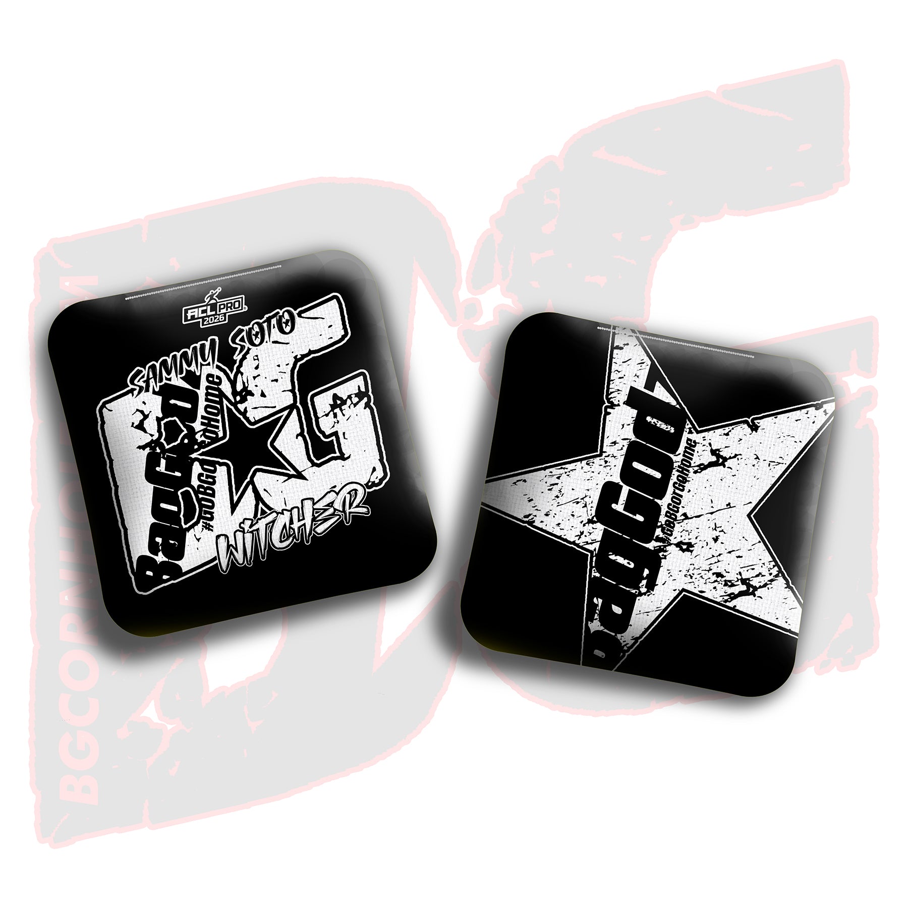 2026 BG Multiple Bag Models - "Sammy Soto” - ACL Pro Stamped Cornhole Bags - SET OF 4 BAGS