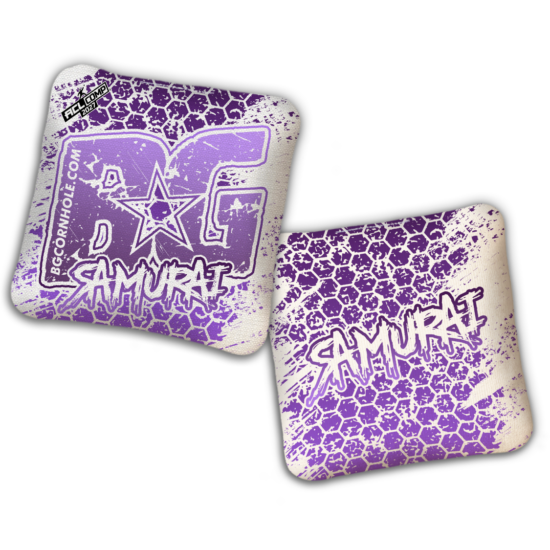 2027 BG Multiple Bag Models - "HEXED HIVE" - ACL Comp Stamped Cornhole Bags - SET OF 4 BAGS