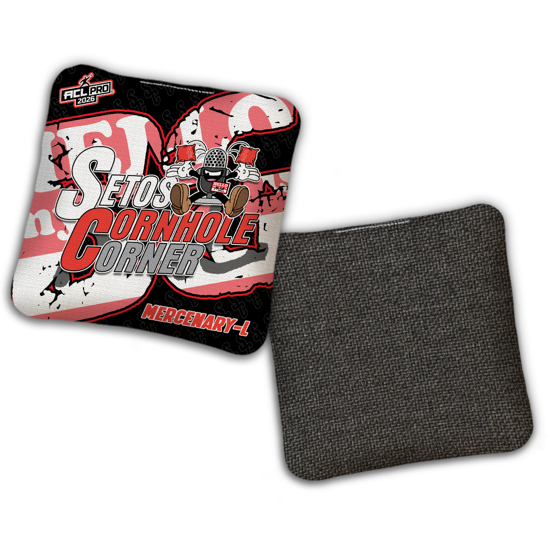 2026 BG Multiple Bag Models - "Setos Cornhole Corner” Collab - ACL Pro Stamped Cornhole Bags - SET OF 4 BAGS
